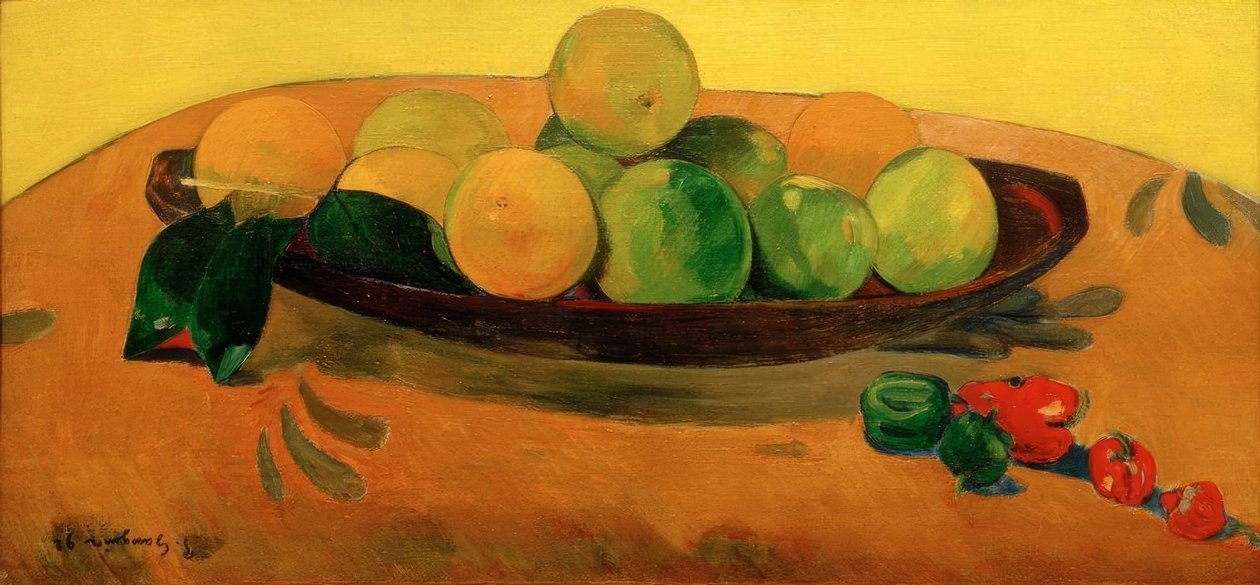 Martwa natura z owocami i papryką autorstwa Paul Gauguin