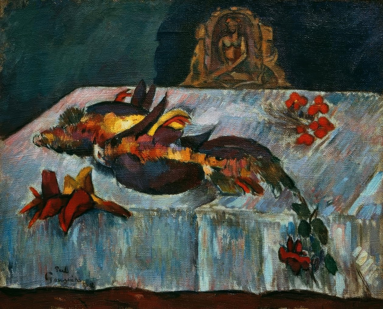 Martwa natura z egzotycznymi ptakami autorstwa Paul Gauguin
