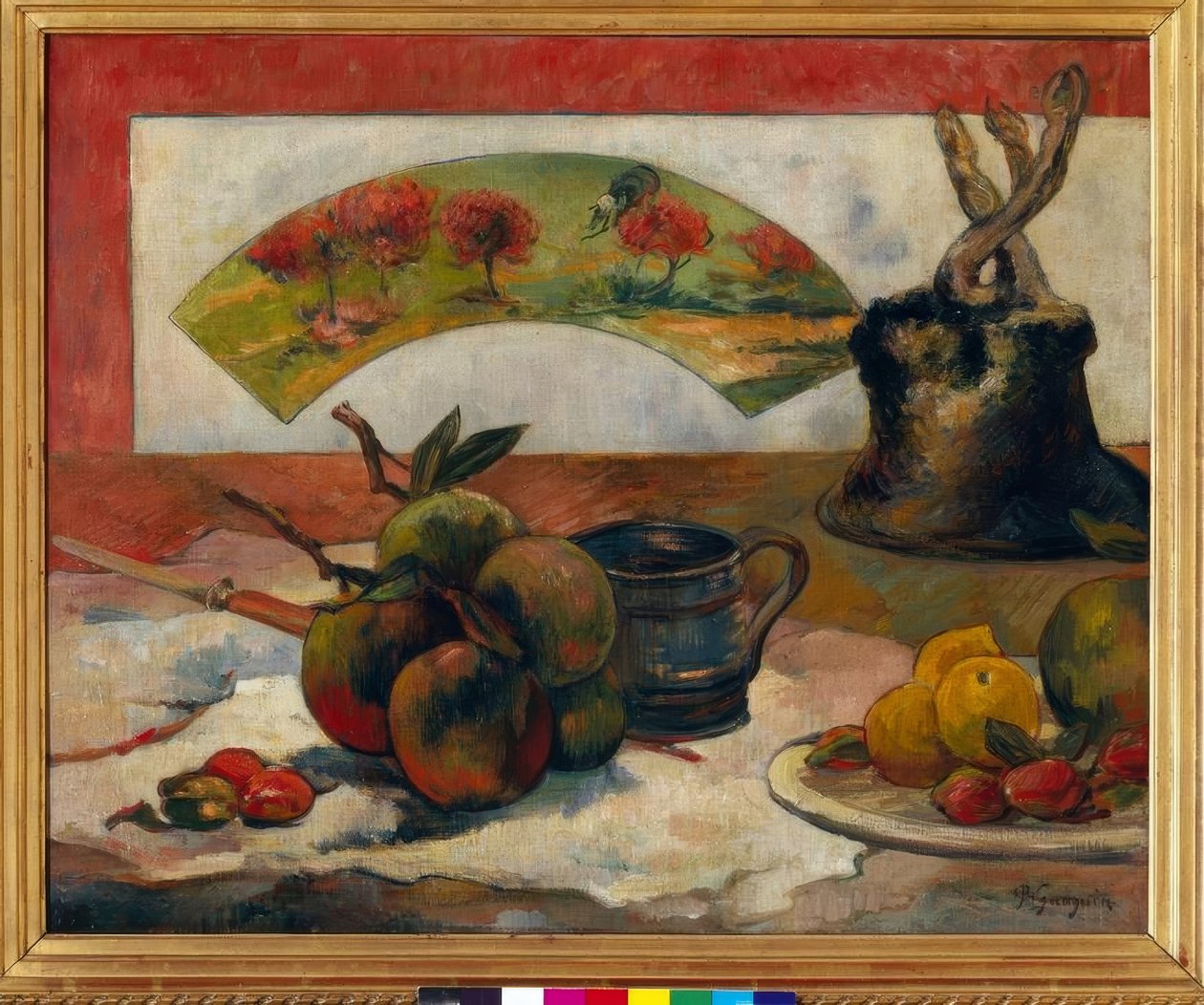 Martwa natura z wentylatorem autorstwa Paul Gauguin
