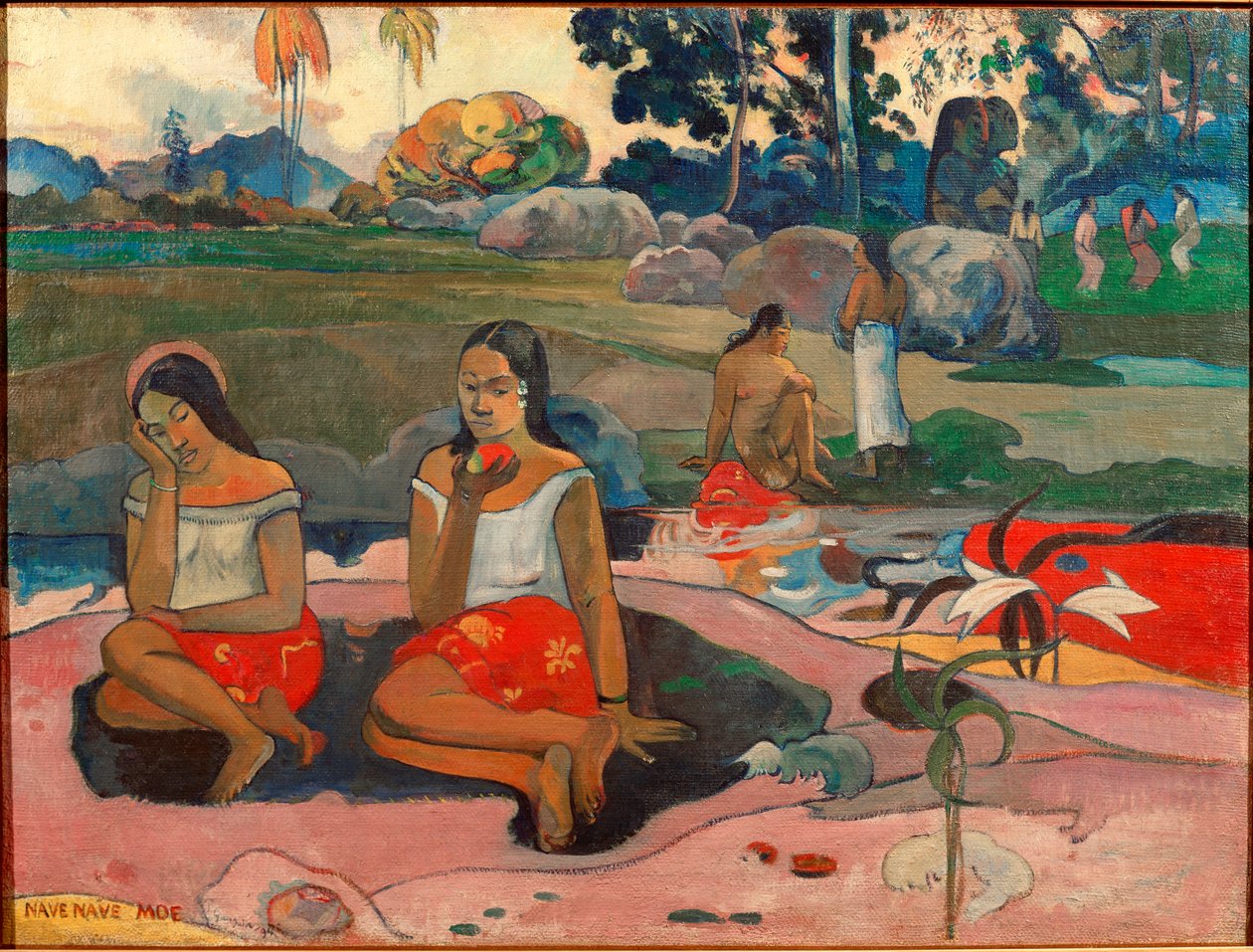 Nave nave moe (Słodkie sny) Obraz Paula Gauguina (1848-1903) 1894 Nd. 73x98 cm Sankt Petersburg, Ermitaż autorstwa Paul Gauguin