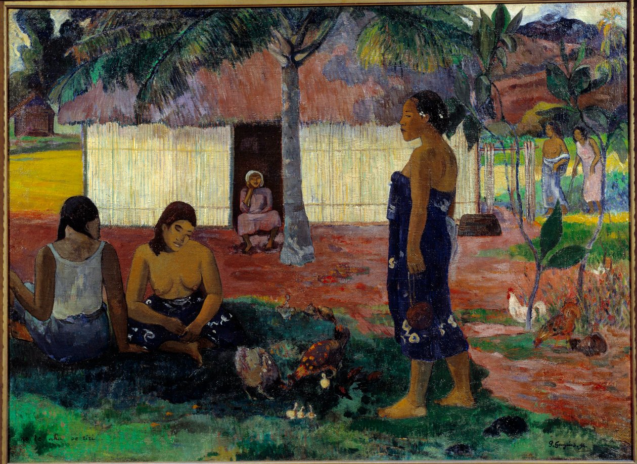 No te aha oe riri (Miksi olet vihainen?) polish autorstwa Paul Gauguin