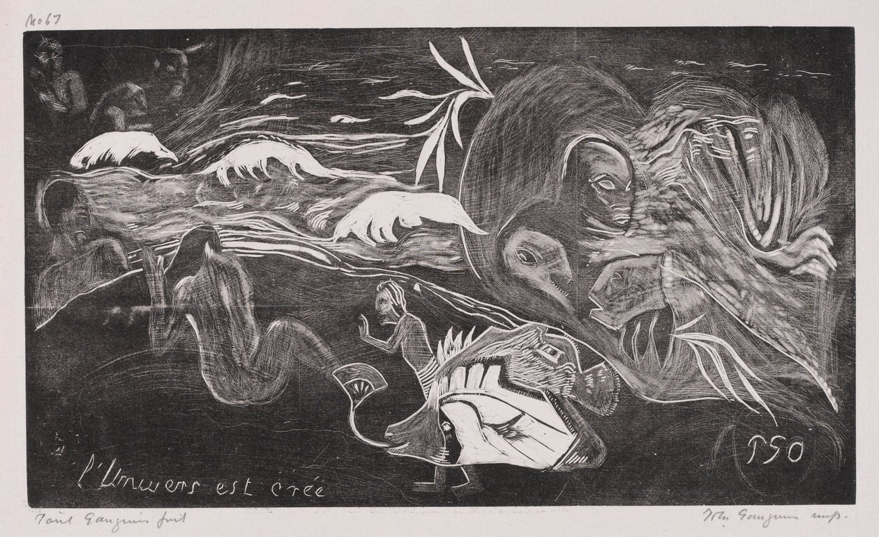 Noa Noa: Powstaje wszechświat, 1893-94. autorstwa Paul Gauguin