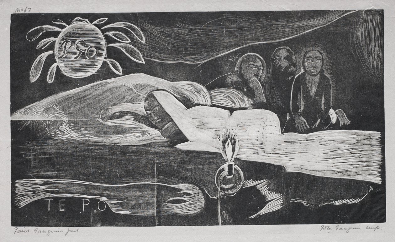 Tylko: Wieczna noc, 1893-94. autorstwa Paul Gauguin