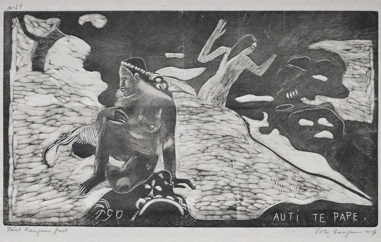 Noa Noa: Kobiety nad rzeką Auti Te Pape, 1893-94. autorstwa Paul Gauguin
