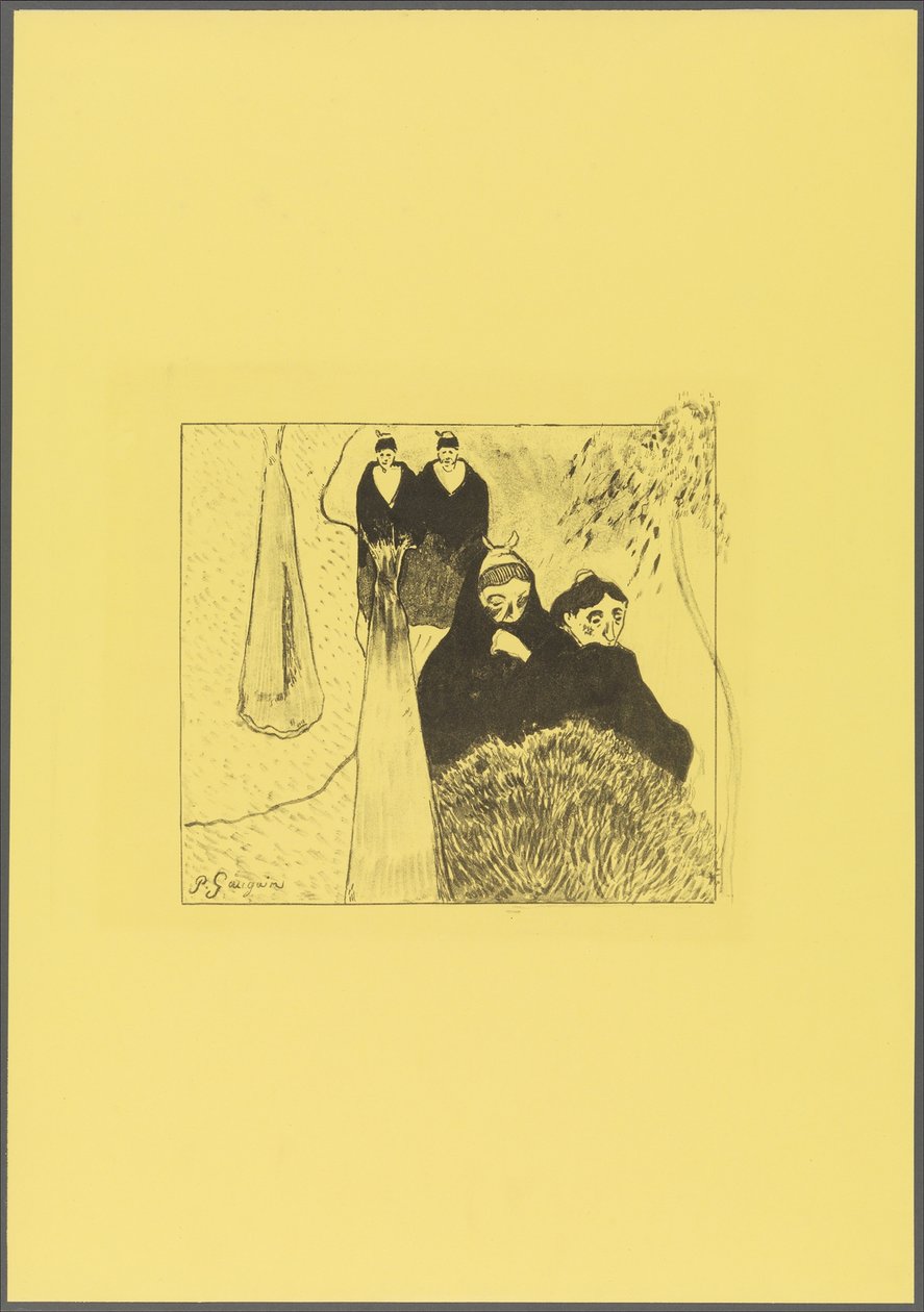 Alte Frauen von Arles, aus der "Volpini Suite: Dessins lithographiques" autorstwa Paul Gauguin