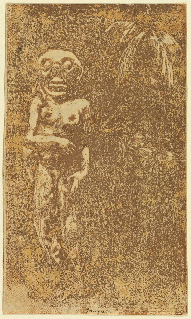Oviri (Dziki) [odbyt] autorstwa Paul Gauguin