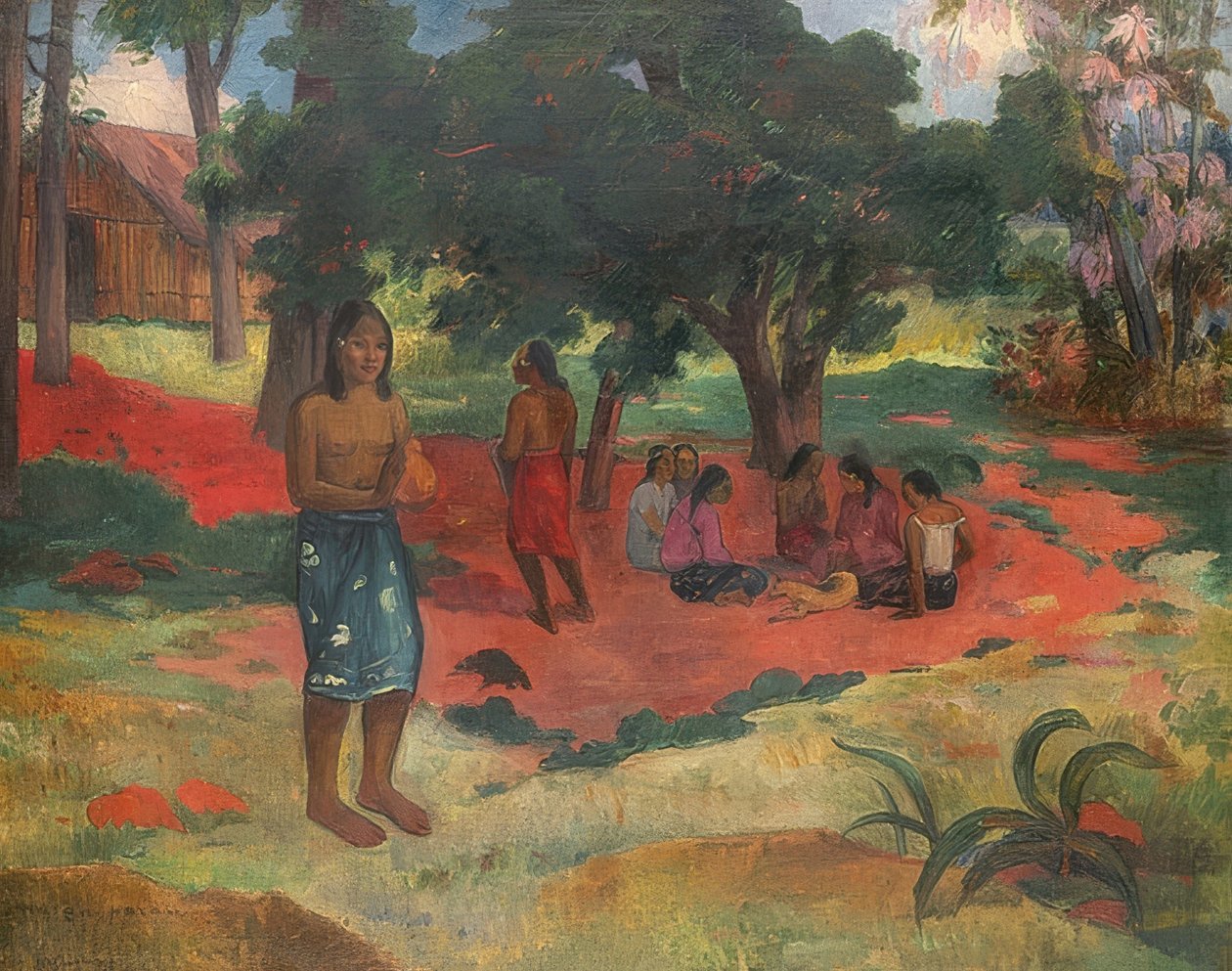 Parau Parau (Szeptane słowa). 1892 autorstwa Paul Gauguin