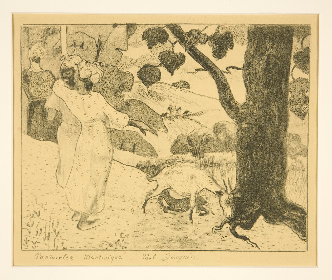 Pastoralna Martynika autorstwa Paul Gauguin