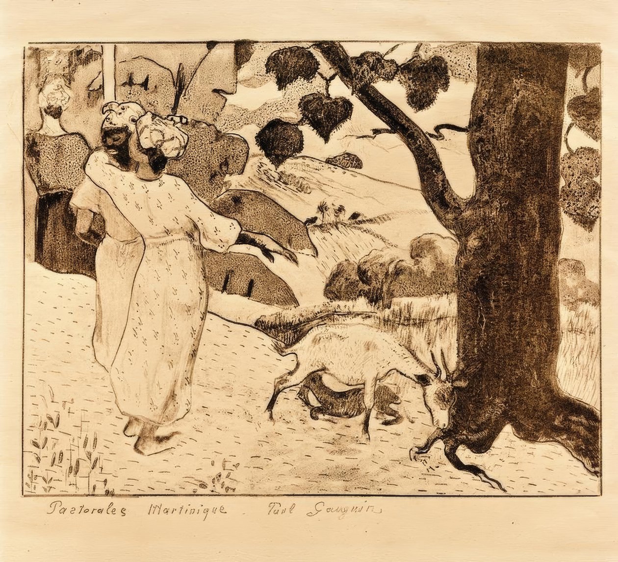Pastorałki Martynika autorstwa Paul Gauguin