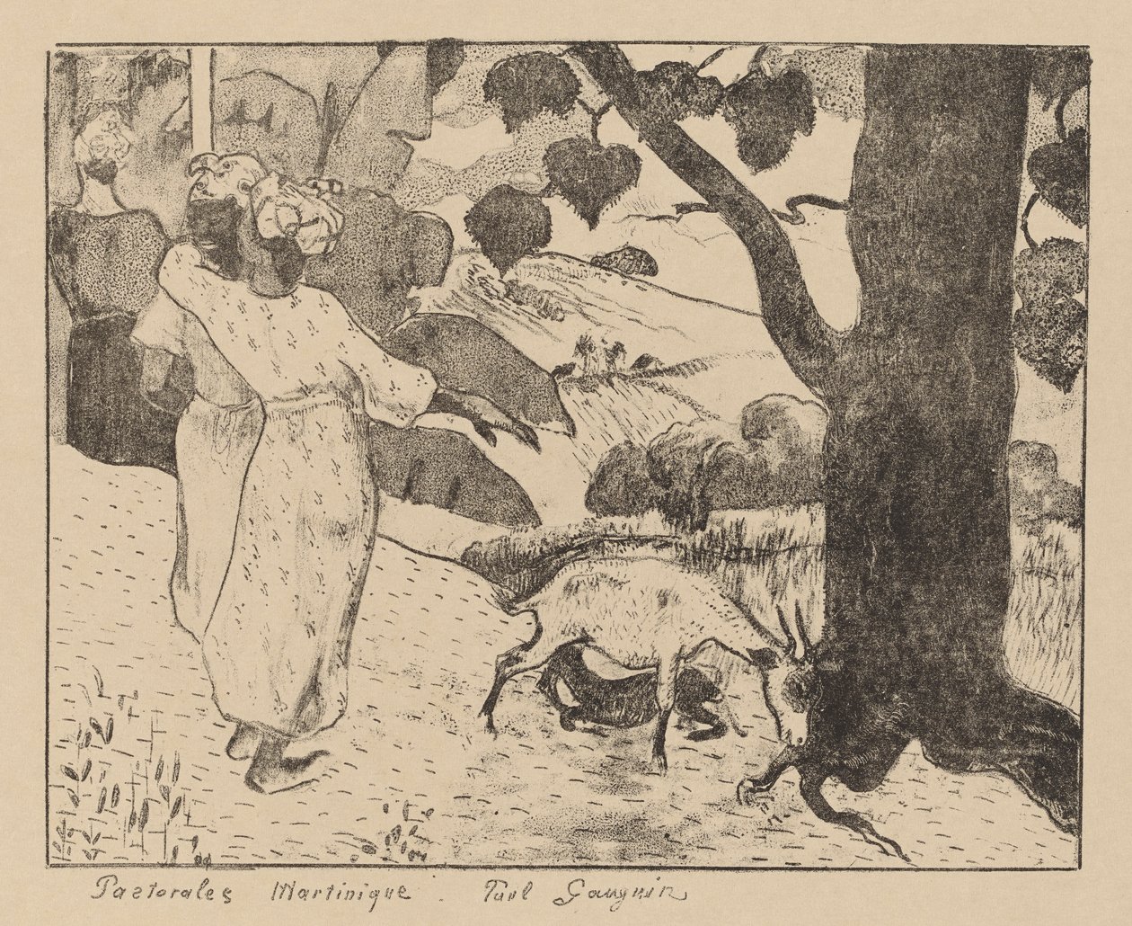 Pastorałki na Martynice autorstwa Paul Gauguin