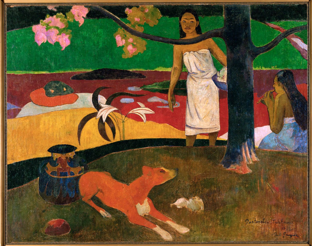 Pastorales tahitiennes (olej na płótnie) autorstwa Paul Gauguin