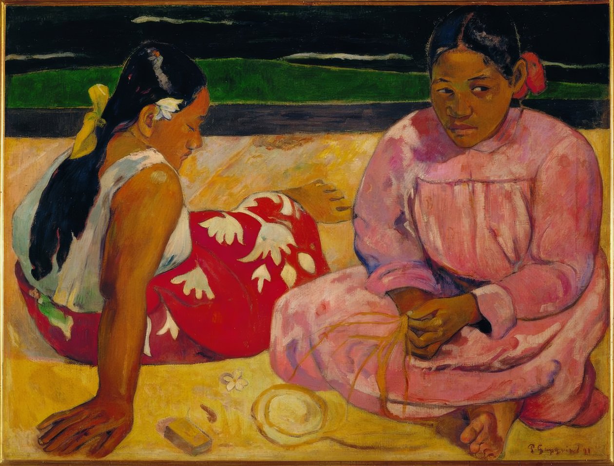 Paul Gauguin / Tahitańskie kobiety na plaży”, 1891, olej na płótnie, 69 × 91 cm, RF 2765 autorstwa Paul Gauguin