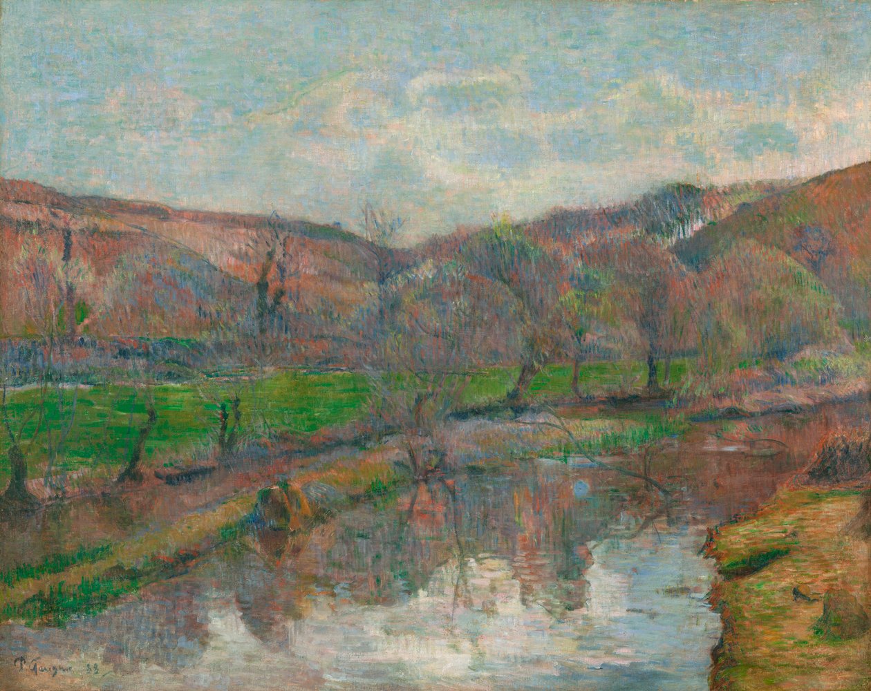Krajobraz Bretanii autorstwa Paul Gauguin