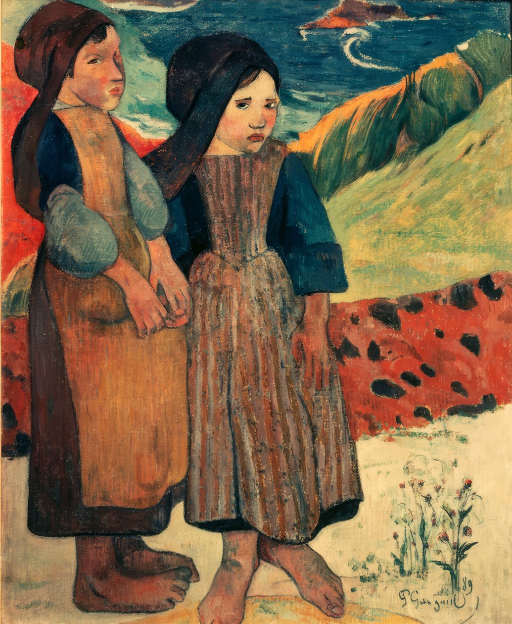 Mali Bretończycy nad morzem autorstwa Paul Gauguin