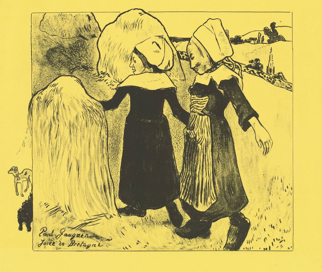 Przyjemności Bretanii (Joies de Bretagne) autorstwa Paul Gauguin