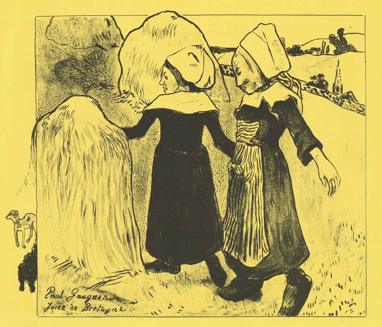 Przyjemności Bretanii Joies de Bretagne, 1889 autorstwa Paul Gauguin