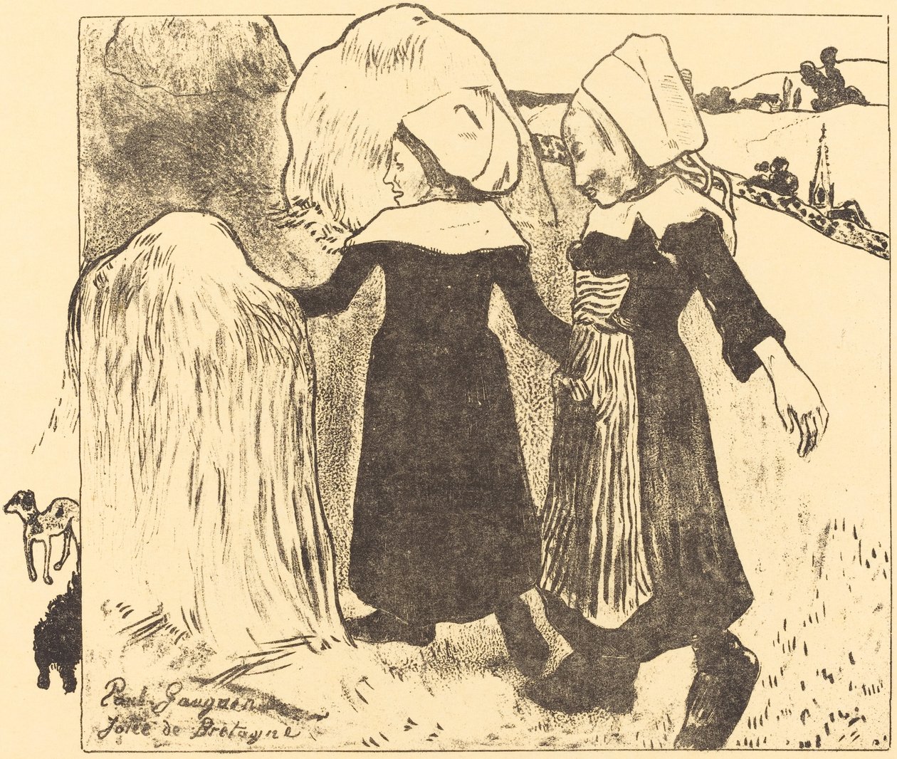 Przyjemności Bretanii Joies de Bretagne, 1889. autorstwa Paul Gauguin