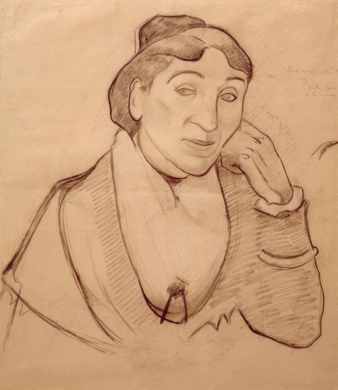 Portret Arlesienne autorstwa Paul Gauguin