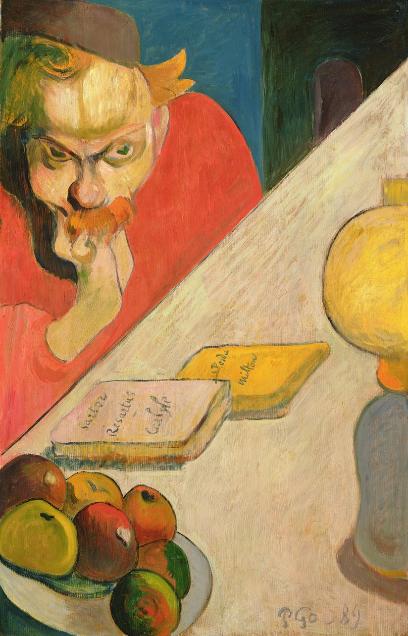 Portret Jacoba Meyera de Haana, 1889 (olej na drewnie) autorstwa Paul Gauguin