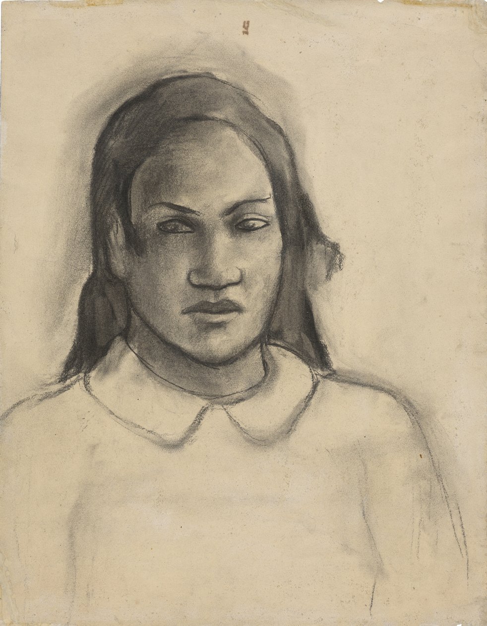Portret Tehamany, 1891-93 autorstwa Paul Gauguin