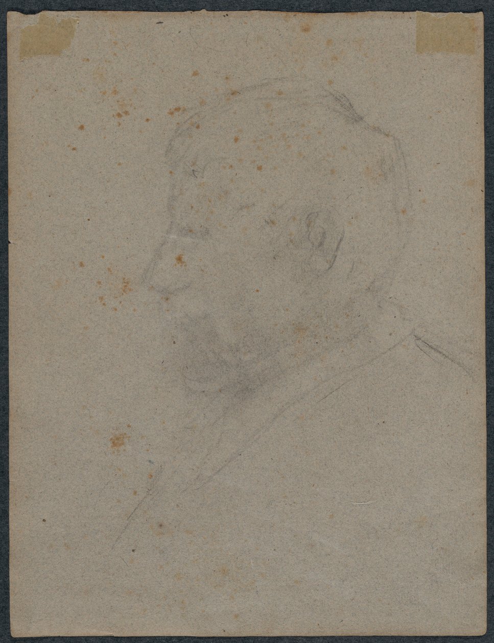Profil Popiersie mężczyzny (verso) autorstwa Paul Gauguin