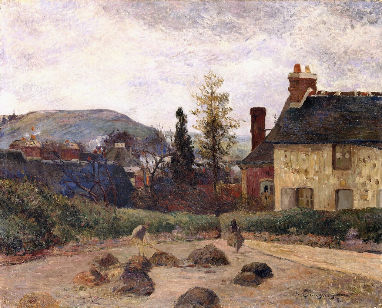Powrót z żniwa, 1884 autorstwa Paul Gauguin