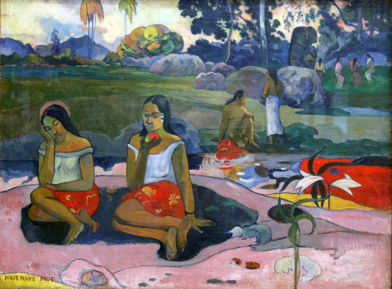„Święta wiosna: słodkie sny Nave Nave Moe”, 1894 autorstwa Paul Gauguin