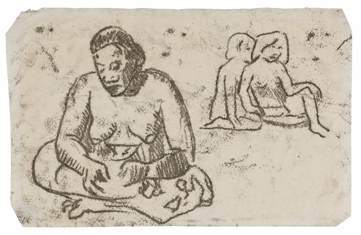 Siedząca kobieta (związany z obrazem Siostra Miłosierdzia) autorstwa Paul Gauguin
