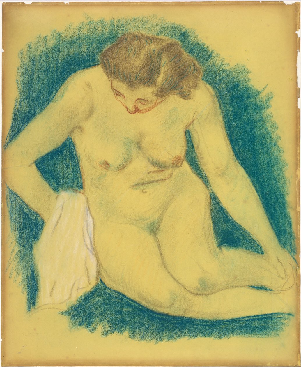 Siedzący akt widziany z góry autorstwa Paul Gauguin