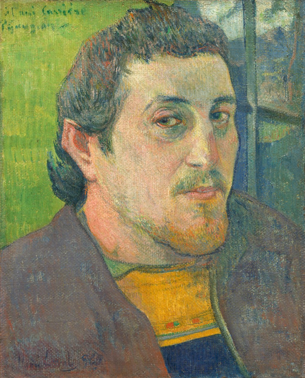 Autoportret dedykowany Carrière autorstwa Paul Gauguin