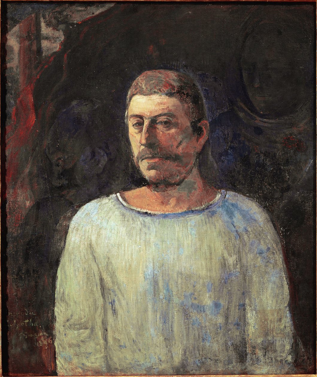 Autoportret w pobliżu Golgoty autorstwa Paul Gauguin