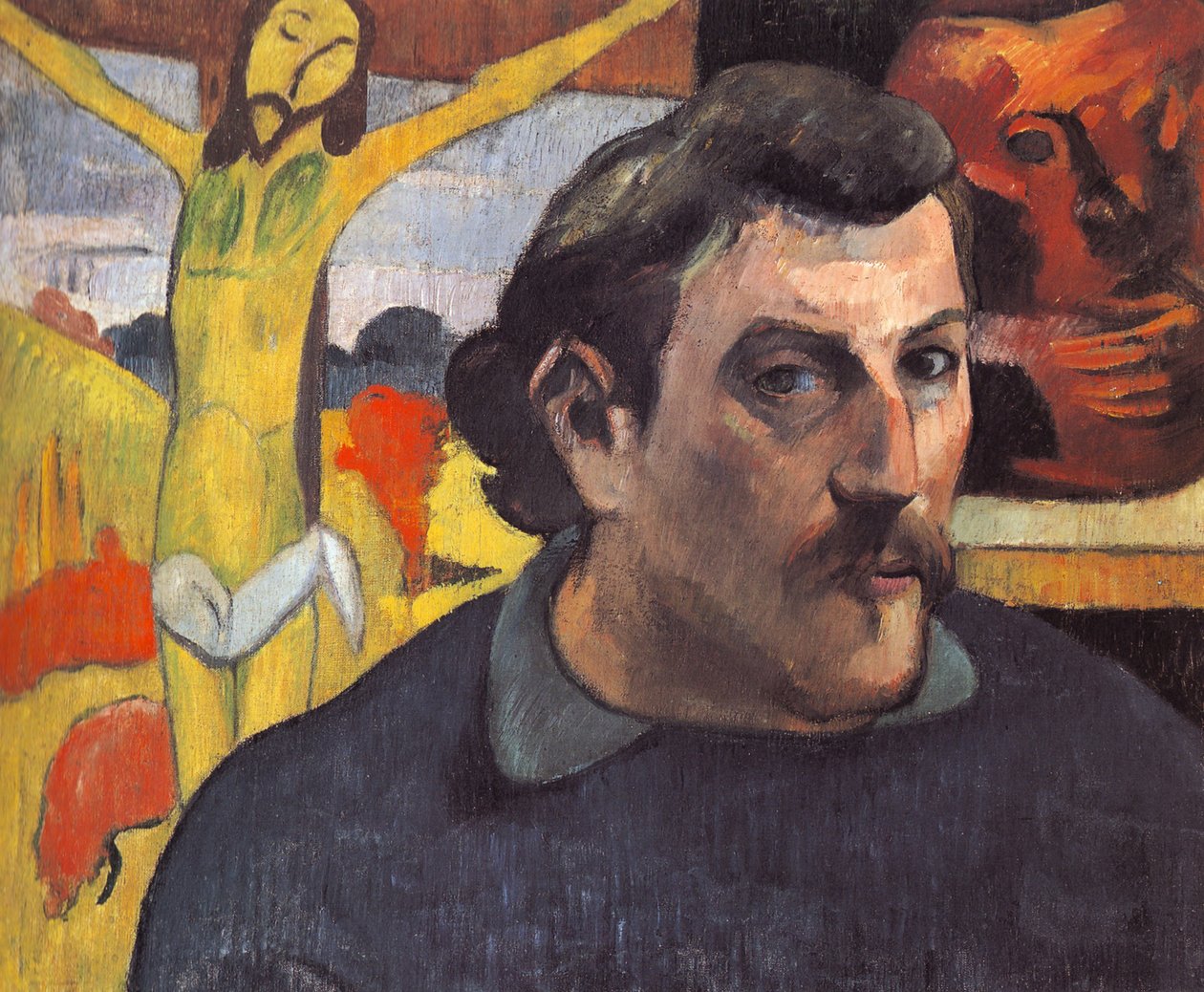 Autoportret z Żółtym Chrystusem autorstwa Paul Gauguin