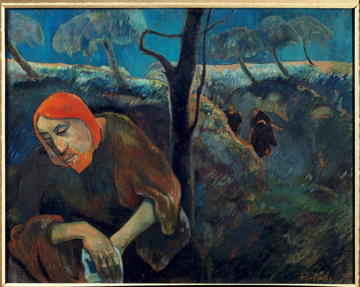 Autoportret lub „Chrystus w ogrodzie oliwnym” Obraz Paula Gauguina (1848-1903) 1889 Palm Beach. Muzeum Sztuki Norton autorstwa Paul Gauguin
