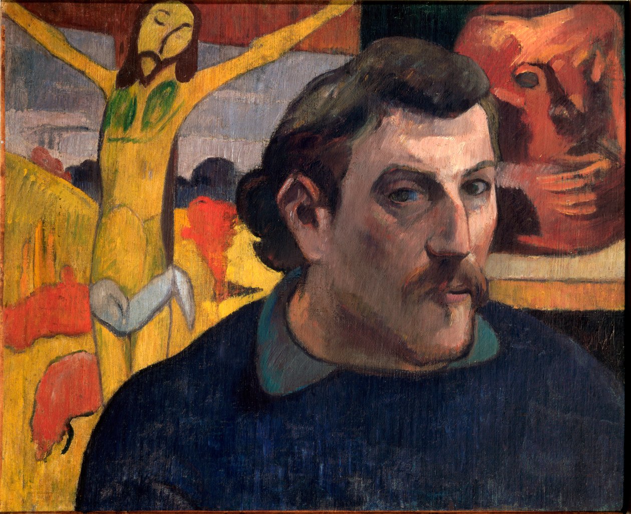 Autoportret z żółtym Chrystusem autorstwa Paul Gauguin