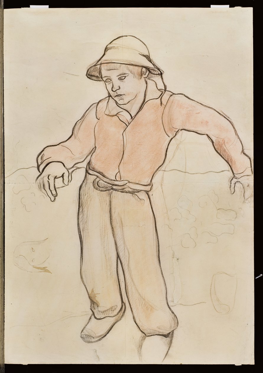 Mały Breton pochylony, 1889 autorstwa Paul Gauguin