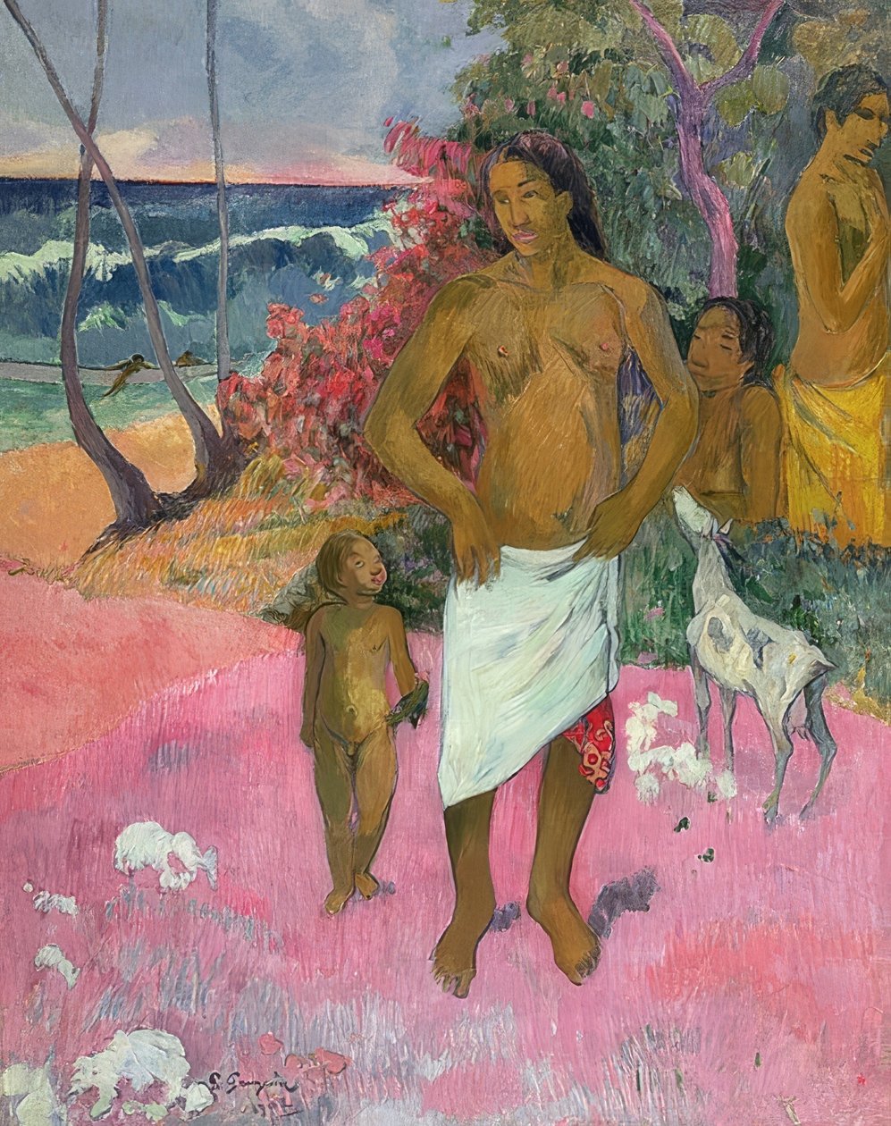 Spacer nad morzem. 1902 autorstwa Paul Gauguin
