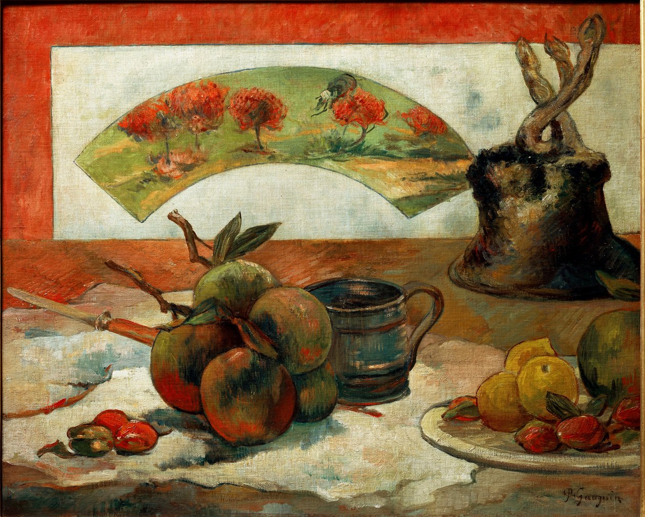 Martwa natura w wentylatorze autorstwa Paul Gauguin