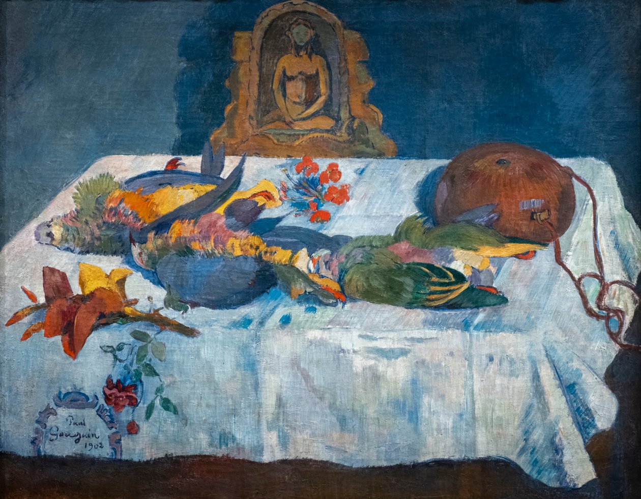 Martwa natura z papugami autorstwa Paul Gauguin