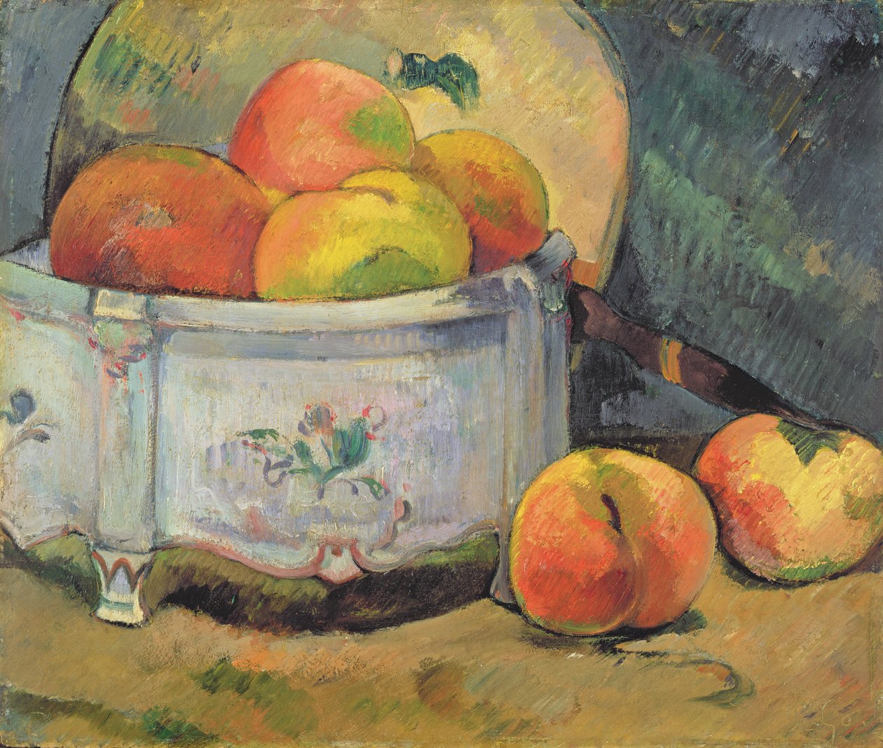 Martwa natura z brzoskwiniami, ok.1889 (olej na desce) autorstwa Paul Gauguin