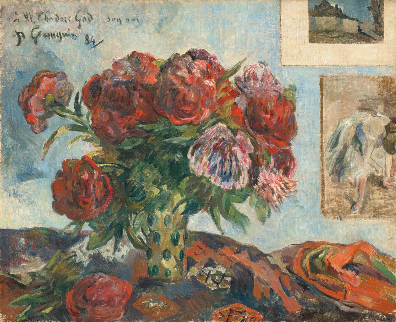 Martwa natura z piwoniami autorstwa Paul Gauguin