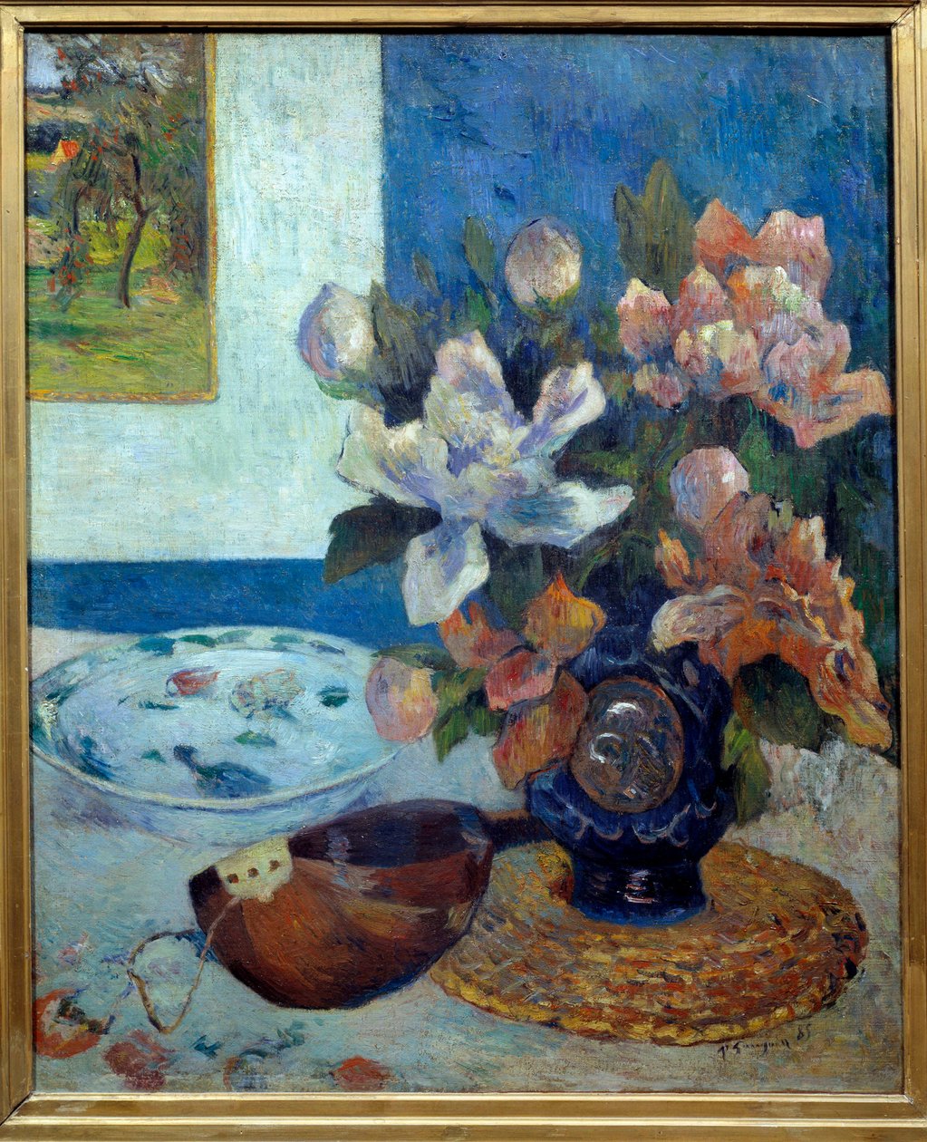 Martwa natura a la mandolina Obraz Paula Gauguina (1848-1903) 1885 nd. 0,61 x 0,51 m Paryż, musee d