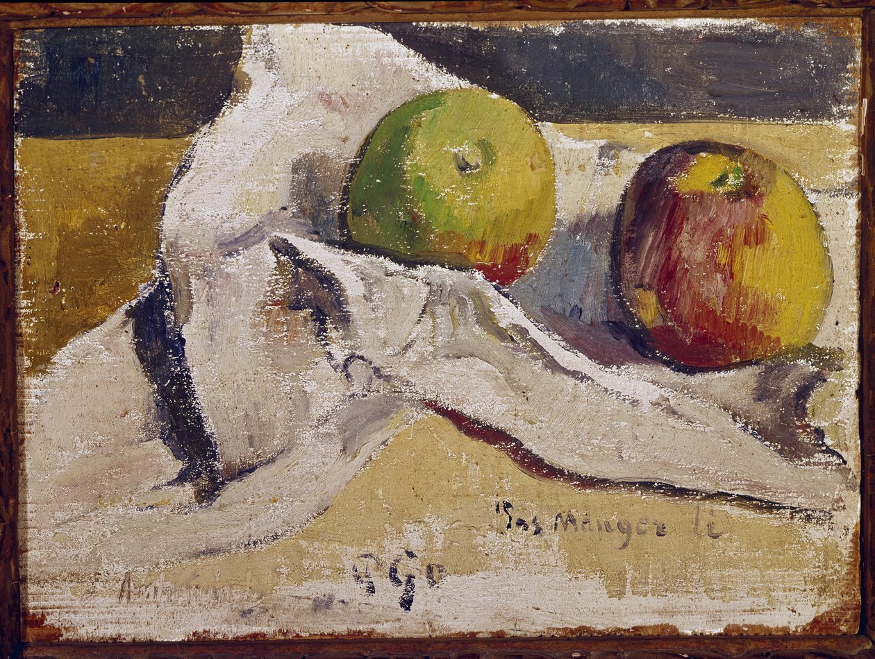 Martwa natura z jabłkami (olej na płótnie) autorstwa Paul Gauguin