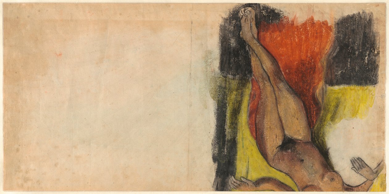 Studium dla Aita tamari vahine Judith te parari autorstwa Paul Gauguin
