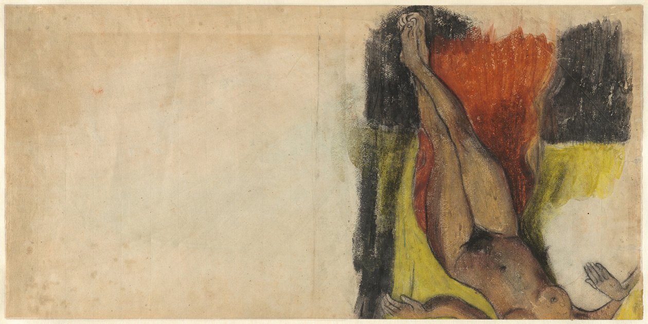 Studium dla kobiety Aita tamari, Judith te parari [verso] autorstwa Paul Gauguin