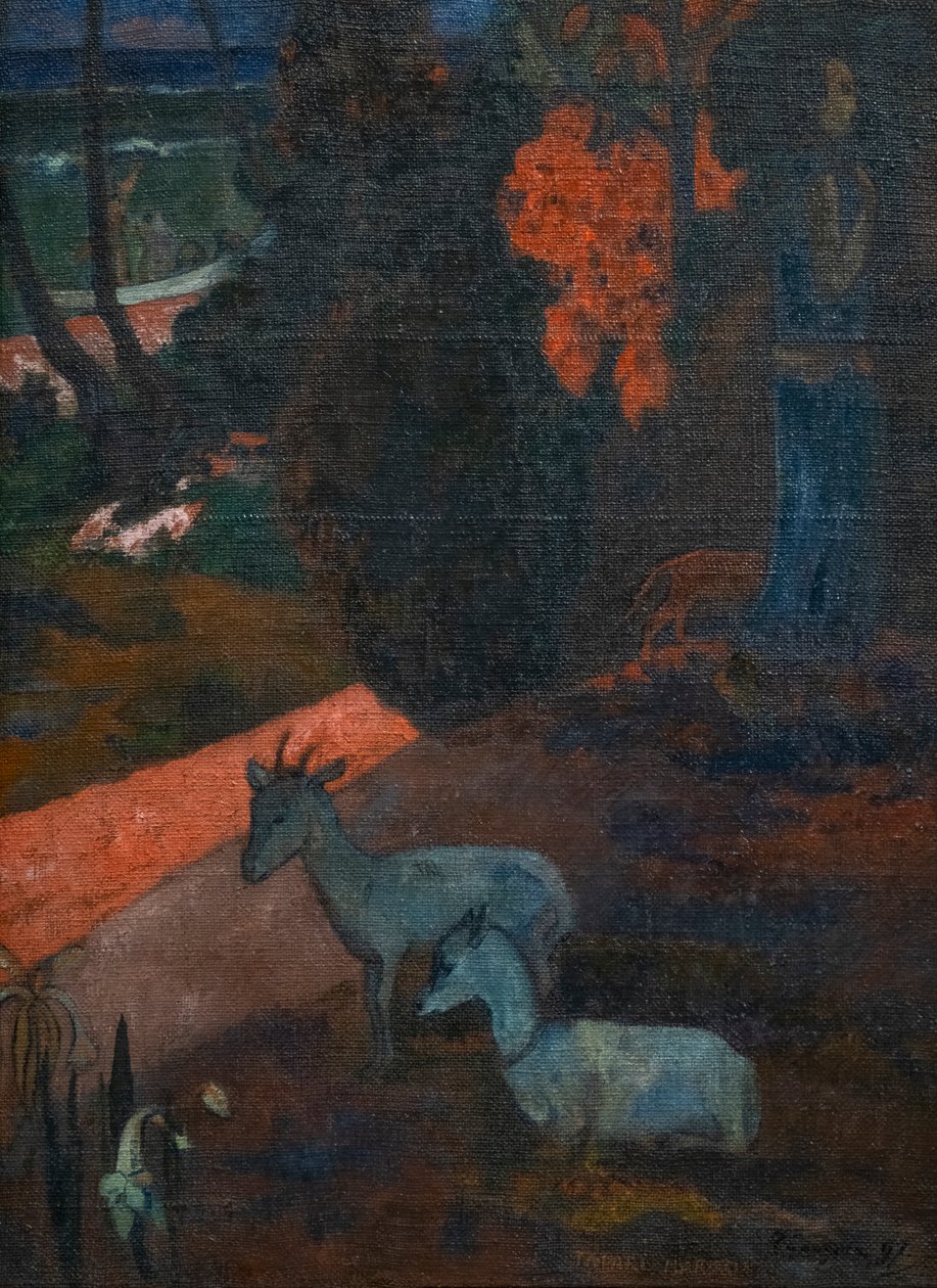 TARARI MARURU (krajobraz z dwoma kozami) autorstwa Paul Gauguin