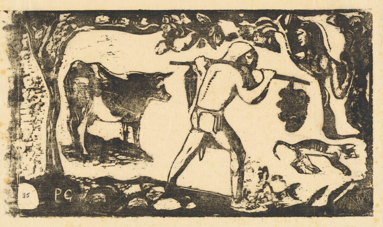Tahitańskie niosące banany (nosiciel fei) autorstwa Paul Gauguin