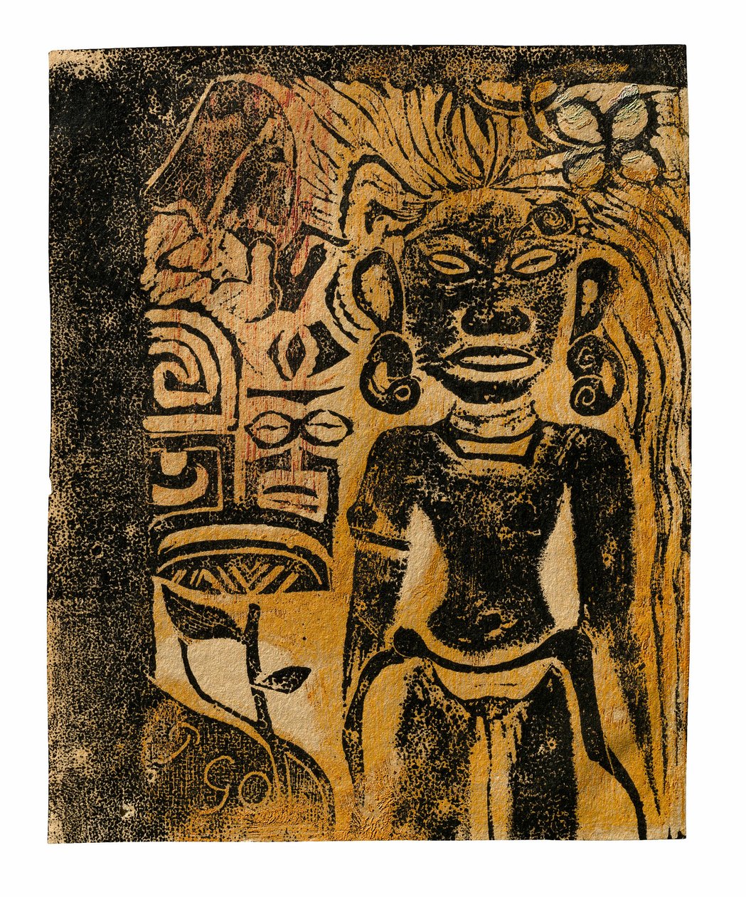 Tahitański bożek — bogini Hina autorstwa Paul Gauguin