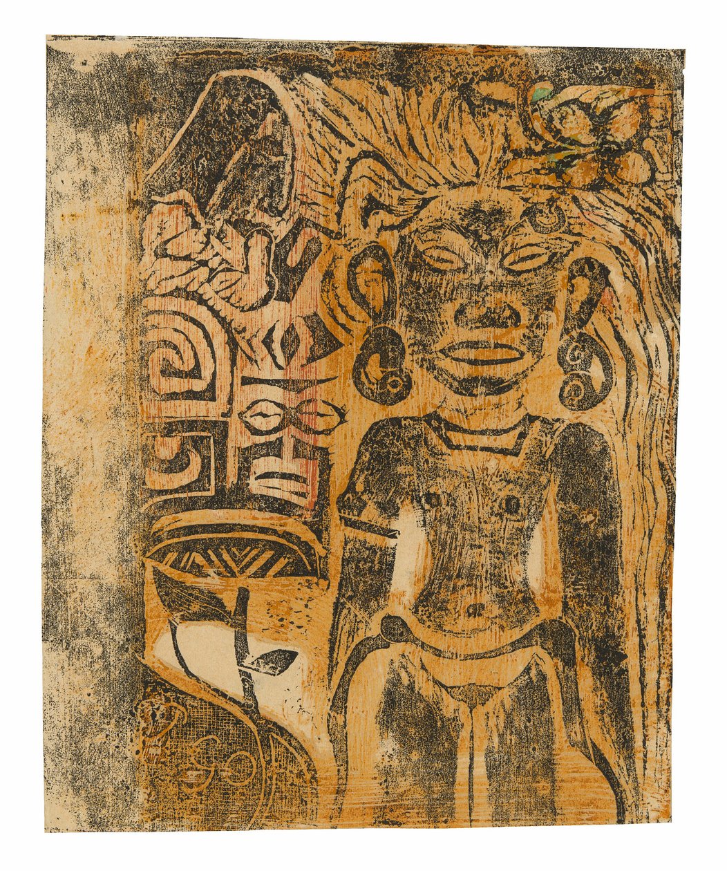 Tahitański bożek — bogini Hina autorstwa Paul Gauguin