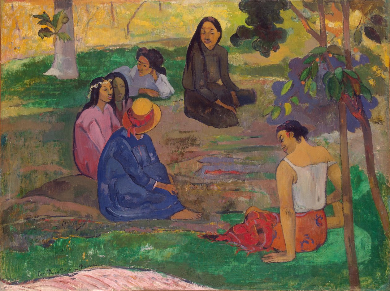 Tahitian: Rozmowa z Parau Parau autorstwa Paul Gauguin