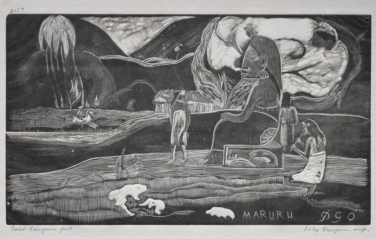 Seria tahitańska: Kult. autorstwa Paul Gauguin